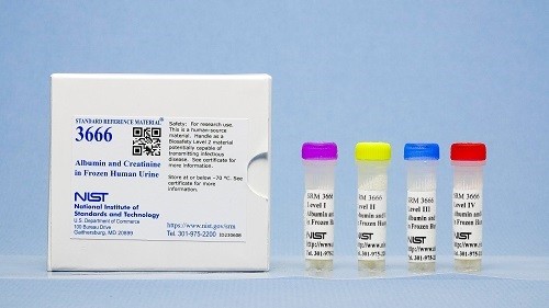 SRM 3666 冷凍人尿液中的白蛋白和肌酐標(biāo)準(zhǔn)品
