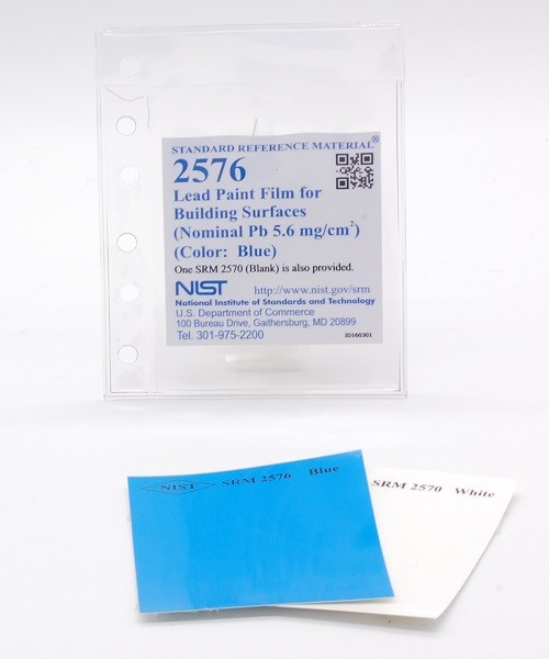 SRM 2576  建筑表面鉛涂料(標(biāo)稱鉛5.6毫克/厘米)2)(顏色：藍(lán)色)
