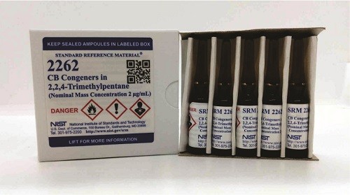 SRM 2262  2，2，4-三甲基戊烷中的氯化聯(lián)苯同系物標(biāo)準(zhǔn)品(標(biāo)稱質(zhì)量濃度為2μg/mL)