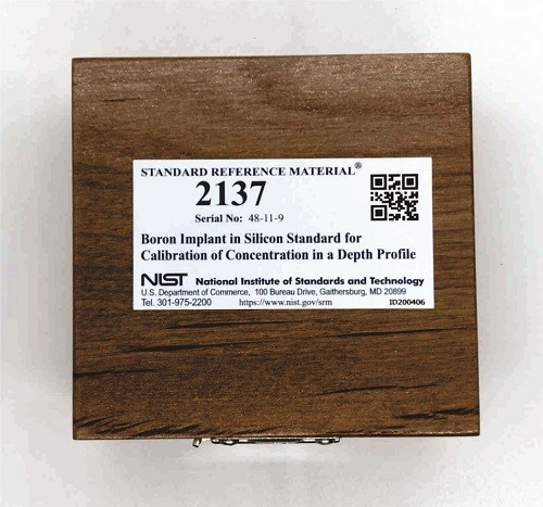 SRM 2137 硅中硼植入深度剖面濃度標(biāo)準(zhǔn)品