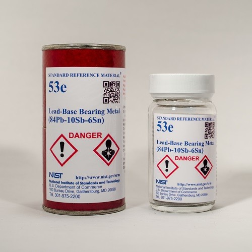 SRM 53e  鉛基軸承金屬(84Pb-10Sb-6Sn)標準品